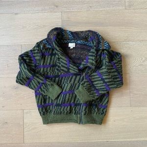 Urban Outfitters Urban Renewal Wool Moto-style Sweater